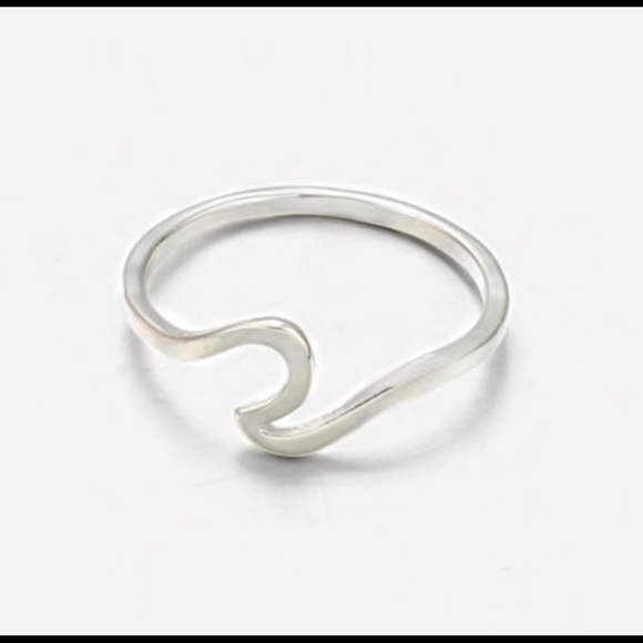LAST ONE Silver Ocean Wave Ring - Picture 5 of 6